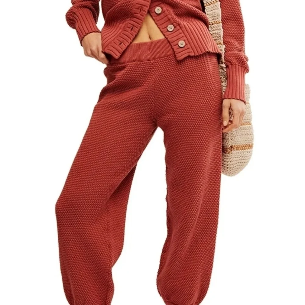 Free People FP Beach Hailee Sweater Knit Crop Pants